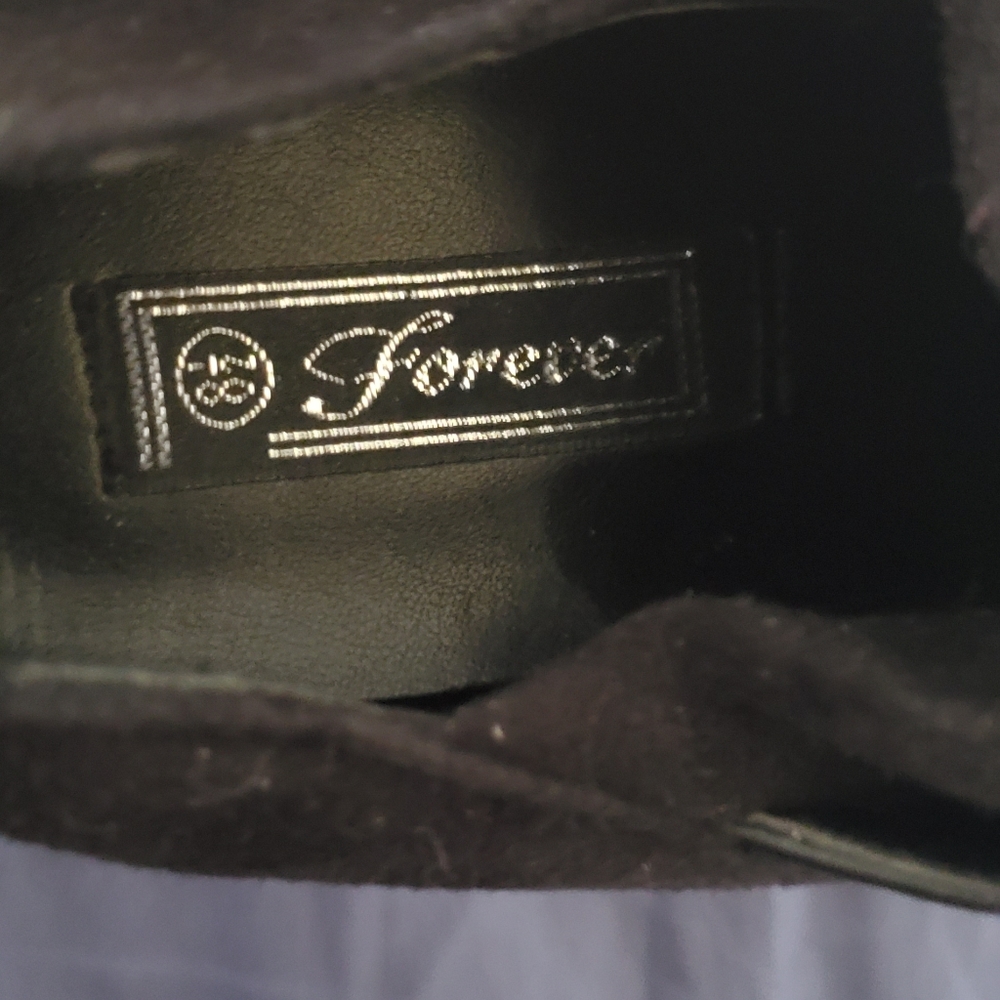 Forever black buckle heel booties 8.5 Cynthia-63 - Picture 7 of 8